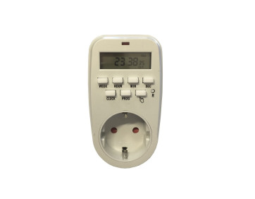 Розетка-таймер електр. тижн. 1M/7D 140 ON/OFF 16А 230V TNSy