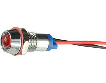 Сигнальна арматура AС22C-8 червона 24V AC/DC