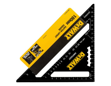 Косинець для покрівельних робіт, металевий, розміром 180 х 180 мм DeWALT DWHT25227-0
