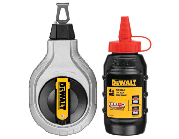 Шнур розмічальний довжиною 30 м в комплекті з крейдяним порошком DeWALT DWHT47408-0