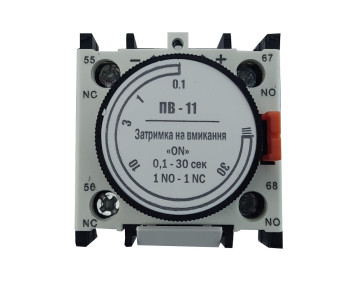 Приставка ПВ11 затримка на вмик. 0.1-30сек. 1NO+1NC TNSy
