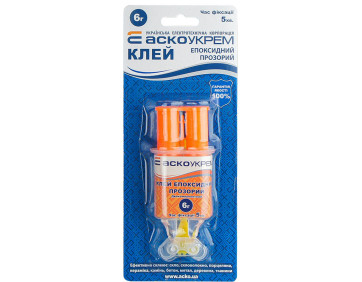 Універсальний Епоксидний клей (шприц) 1шт - 6г