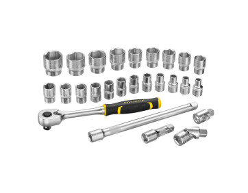 Набір торцевих головок 1/2 FATMAX® Maxi Drive, шестигранних, 26 предметів STANLEY FMMT98103-1