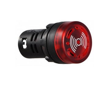 Зумер AD22SM 220В АC червоний TNSy