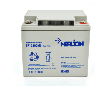 Акумулятор MERLION GP12400M6 40Ah 12V AGM
