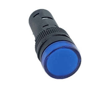 Лампа AD16DS d16mm 12В AC/DC синій TNSy