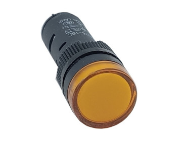 Лампа AD16DS d16mm 12В AC/DC жовтий TNSy