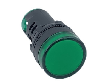 Лампа AD22DS d22mm 12В AC/DC зелений TNSy