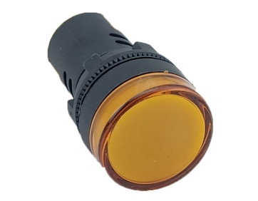 Лампа AD22DS d22mm 12В AC/DC жовтий TNSy