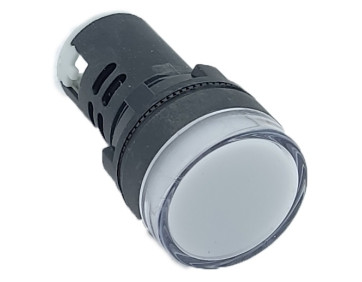 Лампа AD22DS d22mm 12В AC/DC біла TNSy