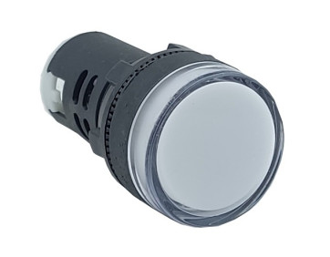 Лампа AD22DS d22mm 110В AC/DC біла TNSy