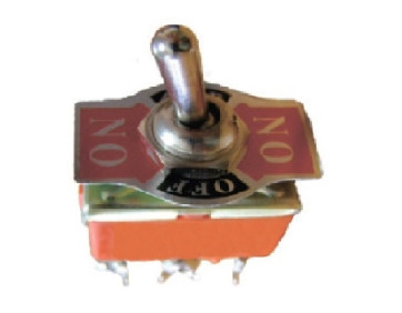 Тумблер 1322 (ON)-OFF-(ON) 6 контактів з самоповерненням TNSy