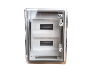 Корпус пластиковий ЩРН-П-24 PRO, пр. дв. ABS IP65 12х2 300х400х170 TNSy