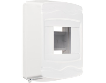 Корпус модульний пластиковий, 4 модулі, навісний, без дверцят, серії UBox
