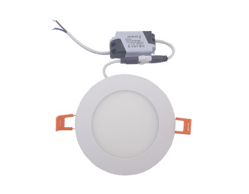 Світильник врізний LED Round Downlight 6W-220V-420L-4000K Alum TNSy