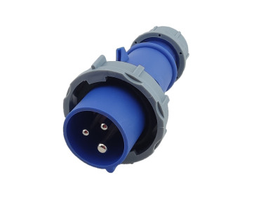 Вилка 0132 PRO переносна 2Р+PЕ 16А 220В IP67 TNSy