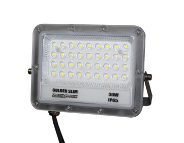 Прожектор LED 30W GOLDEN Slim 220V 3300Lm 6500K IP65 TNSy