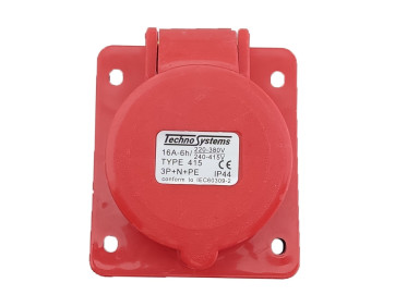 Розетка 415 скрытая 3Р+PЕ+N 16А 380В IP44 TNSy